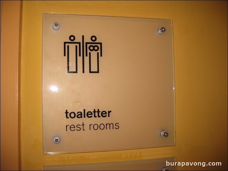 Swedish rest room signs.