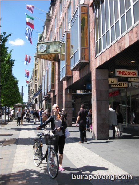 Shopping district near King's Garden (Kungstrdgrden).