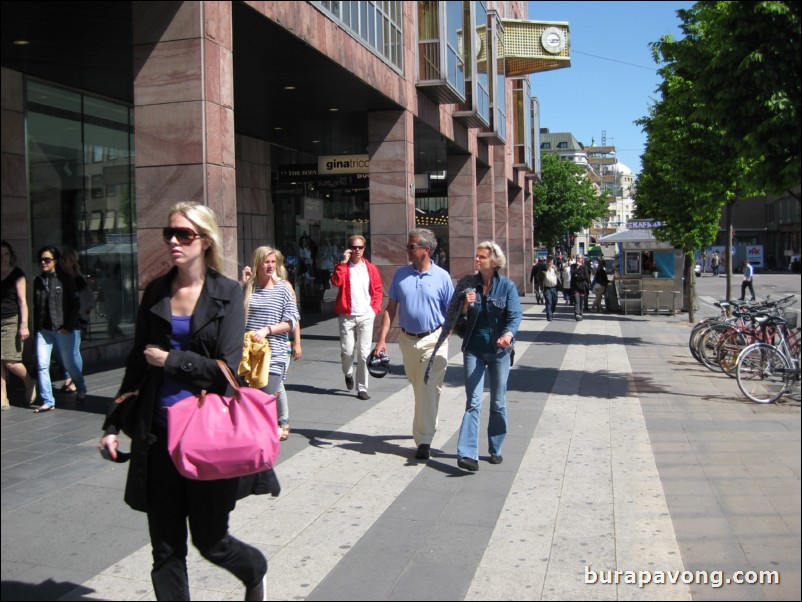 Shopping district near King's Garden (Kungstrdgrden).