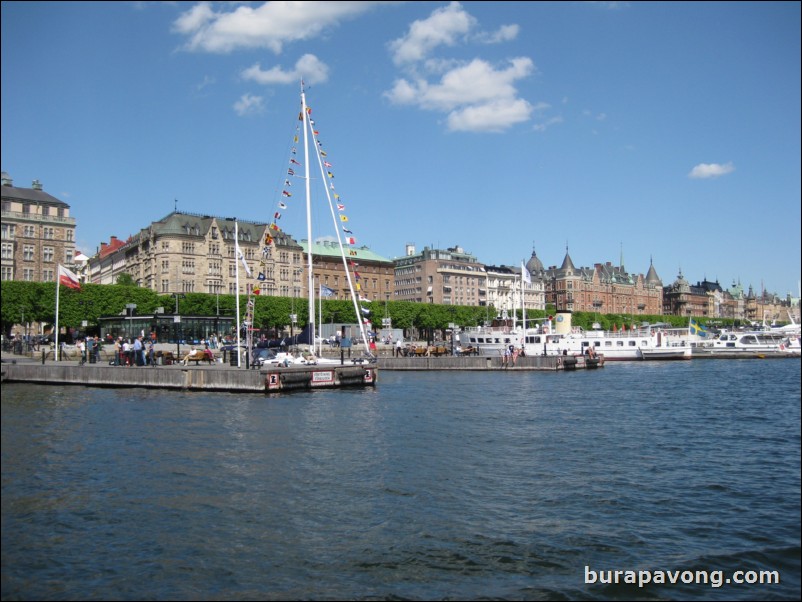 Views of Stockholm from the ferry on Saltsjn bay.