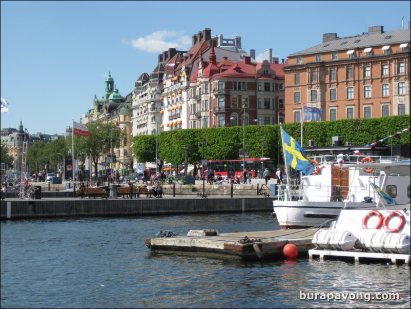 Views of Stockholm from the ferry on Saltsjn bay.