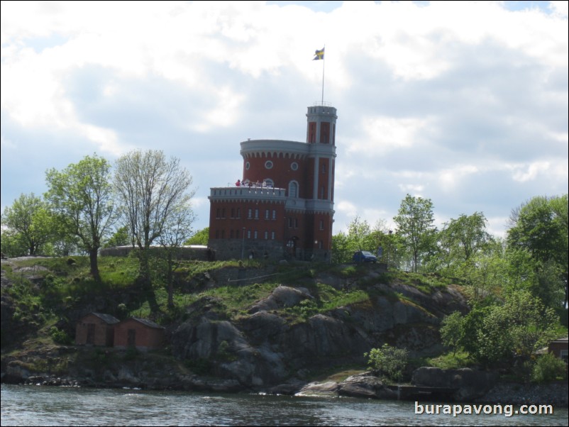 A small castle/fortress on Djurgrden island.