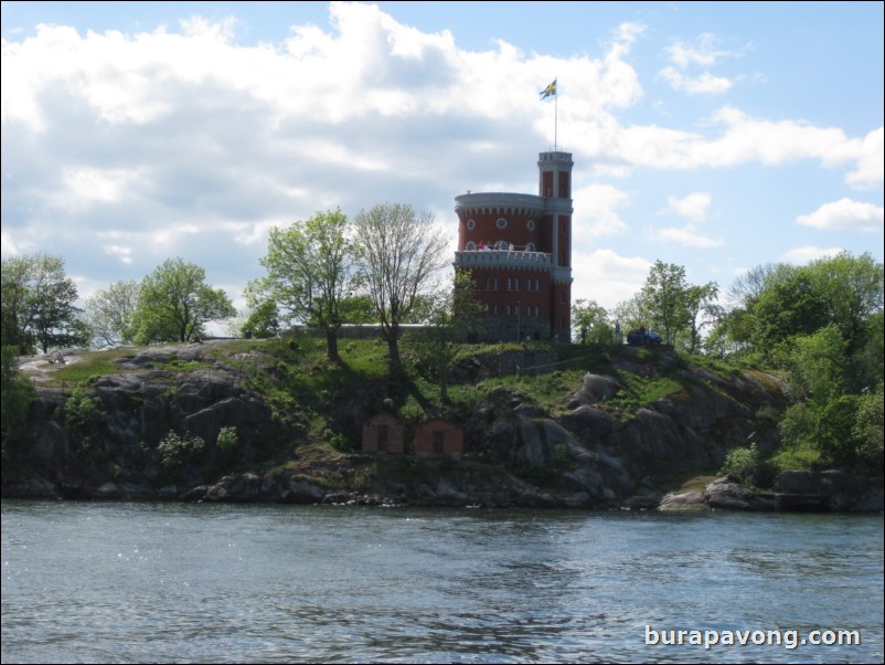 A small castle/fortress on Djurgrden island.