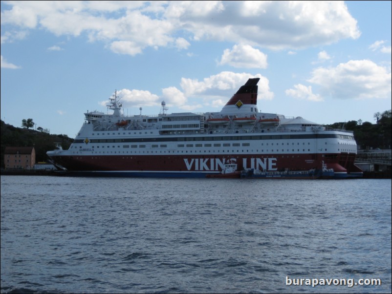 Views of Stockholm from the ferry on Saltsjn bay.