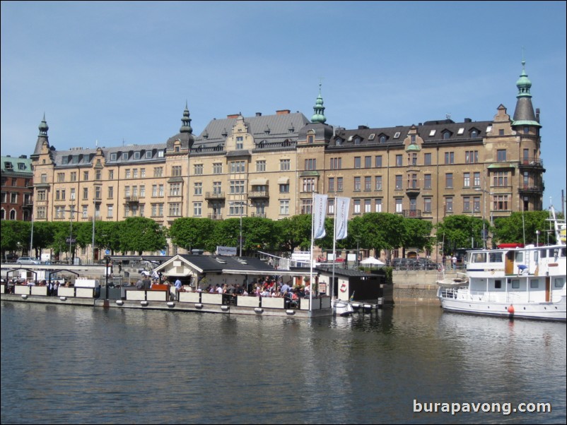 Strandvgen as seen from the island of Djurgrden.