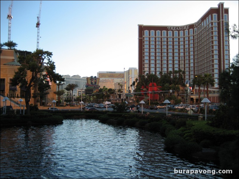 Walking the Las Vegas Strip.