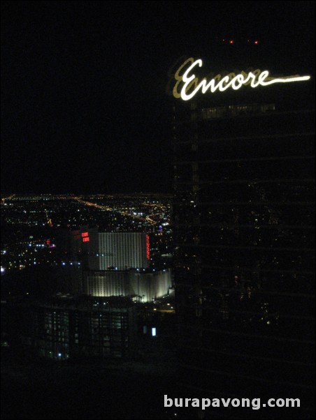 View from 56th floor of the Wynn.