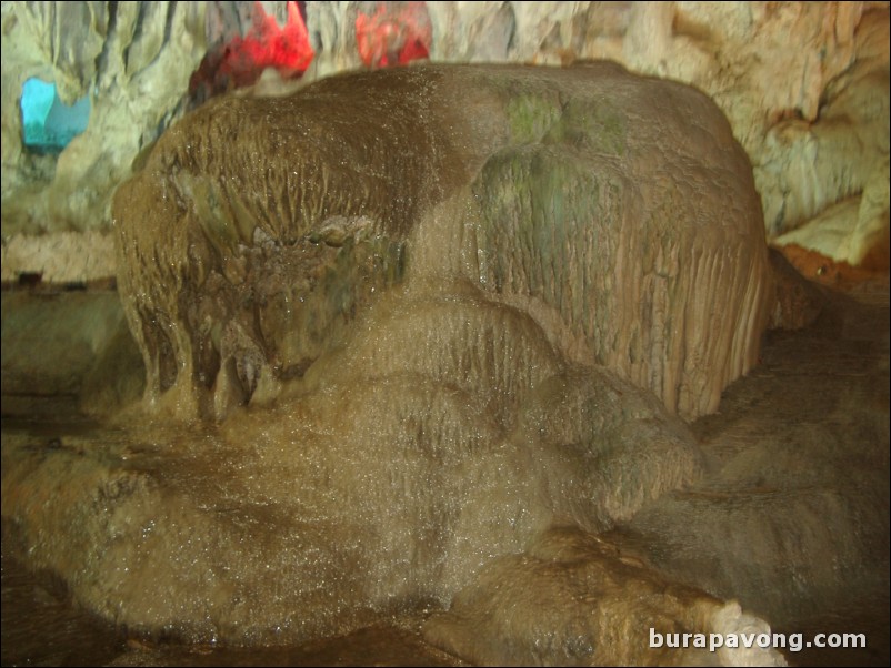 Inside one of the caves of Ha Long Bay.