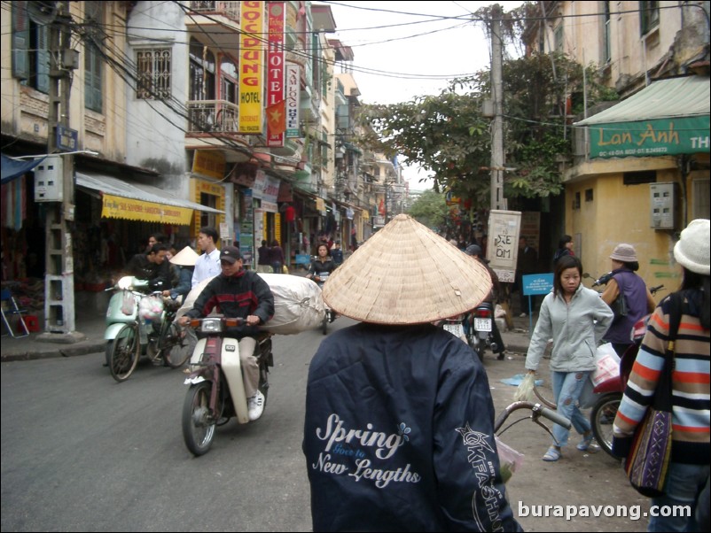 Shopping area in Hanoi.