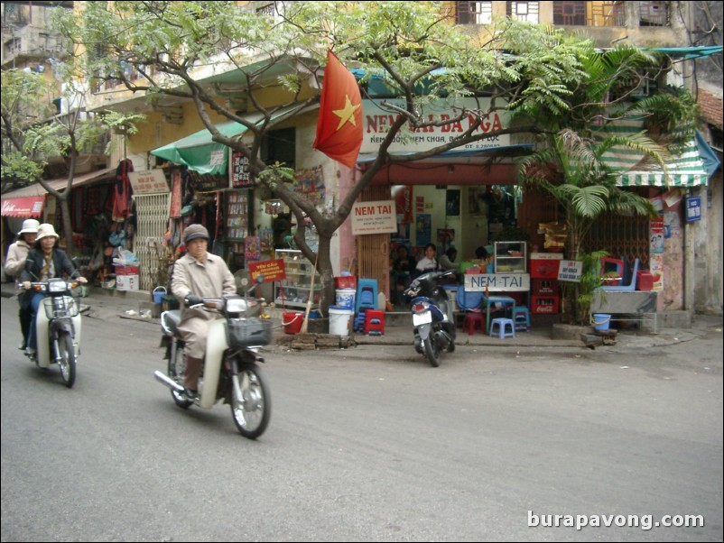 Shopping area in Hanoi.