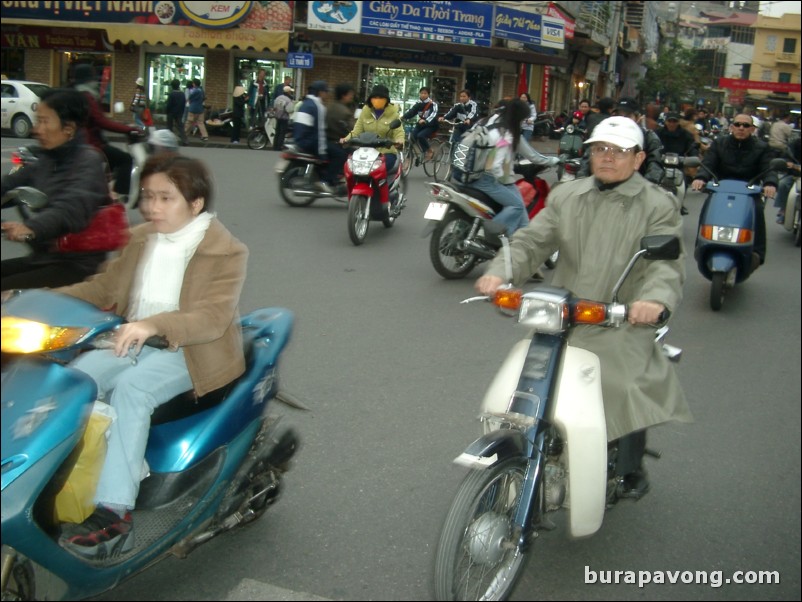 Shopping area in Hanoi.