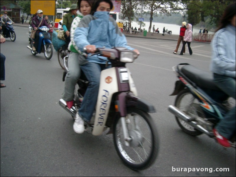 Shopping area in Hanoi.